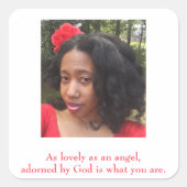 写真引用文 スクエアシール (正面)