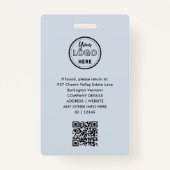 写真従業員ビジネスIDソフト海軍スタッフバッジ バッジ (裏面)