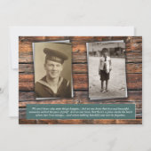 写真忌引悔やみや弔慰葬式 招待状 (裏面)