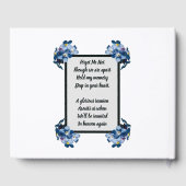 写真忘れのフローラデザインなし ゲストブック (裏面)