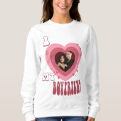 写真恋人が大好き(説明詳細) スウェットシャツ (正面)