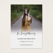 写真悔やみや弔慰葬儀記念祈りの言葉カード (正面)