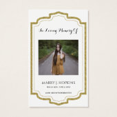 写真悔やみや弔慰葬儀記念祈りの言葉カード (正面)