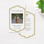 写真悔やみや弔慰葬儀記念祈りの言葉カード (デスク)