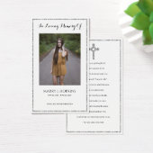 写真悔やみや弔慰葬儀記念祈りの言葉カード (デスク)