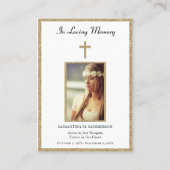 写真悔やみや弔慰記念葬祭宗教団体 名刺 (正面)