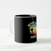 写真愛おもしろい好者カメラマン贈り物の写真家 ツートーンマグカップ (正面左)