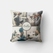 写真愛犬パーソナライズされた4名 クッション (正面)