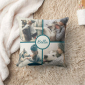 写真愛犬5パーソナライズされた名 クッション (ブランケット)