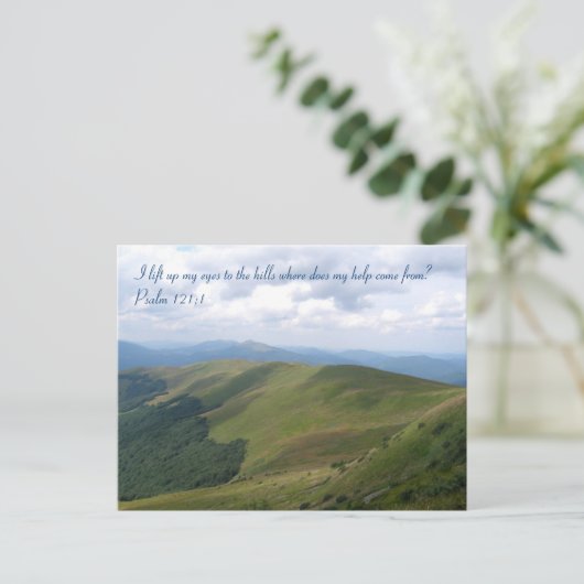 写真感動的と引用文 |クリスチャンの贈り物 ポストカード (スタンド正面)