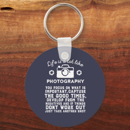 写真感動的のような写真家の生活 キーホルダー (正面)