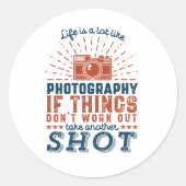 写真感動的家の引用文が次のショットを撮影 ラウンドシール (正面)