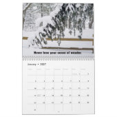 写真感動的引用文 カレンダー (1月 2027)