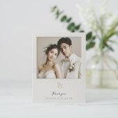 写真感謝していのハガキ結婚の額縁 ポストカード (スタンド正面)