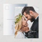 写真感謝していダスティブルー結婚の脚本 ポストカード (正面/裏面)