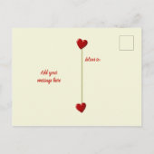 写真感謝してい付きのクリスマスの贈り物 案内ポストカード (裏面)