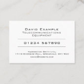 写真所持者付電気通信設備 名刺 (裏面)