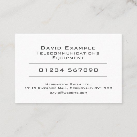 写真所持者付電気通信設備 名刺 (裏面)