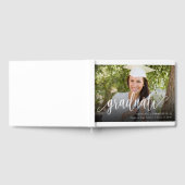 写真手書きスクリプト卒業記念 ゲストブック (全面)