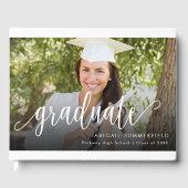 写真手書きスクリプト卒業記念 ゲストブック (正面)