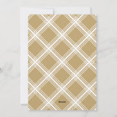 写真手書きメリークリスマス金ゴールドプレイド シーズンカード (裏面)