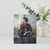 写真手書き葬儀サンキューカード サンキューカード (スタンド正面)