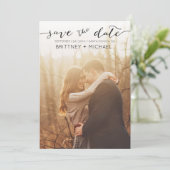 写真手書き黒日付の保存 セーブザデート (スタンド正面)