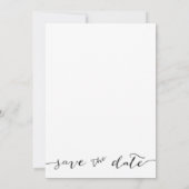 写真手書き黒日付の保存 セーブザデート (裏面)