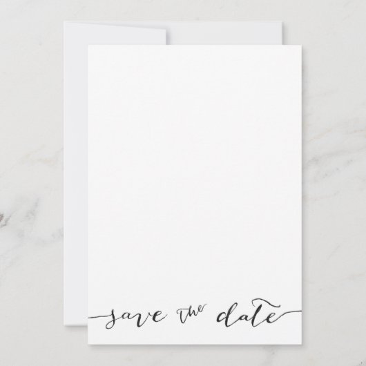 写真手書き黒日付の保存 セーブザデート (裏面)