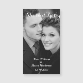 写真手頃日付マグネットの保存 – 垂直