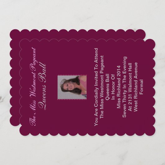 写真招待状 招待状 (正面/裏面)