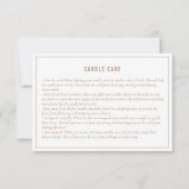 写真指気に示カード付き中性キャンドル サンキューカード (正面)