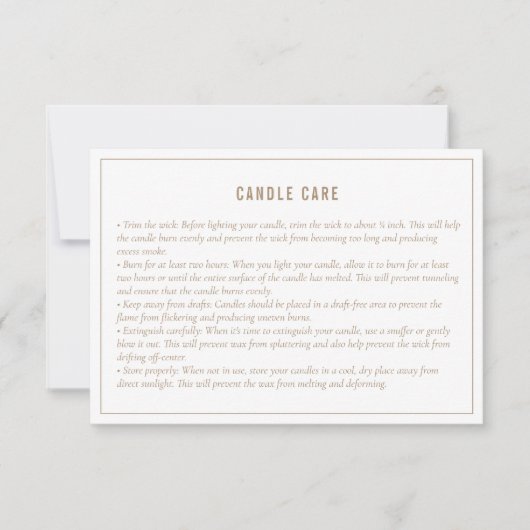 写真指気に示カード付き中性キャンドル サンキューカード (正面)