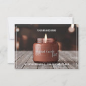 写真指気に示カード付き中性キャンドル サンキューカード (裏面)