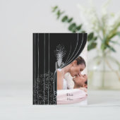 写真挿入カーテンファッションプレート葉書 ポストカード (スタンド正面)