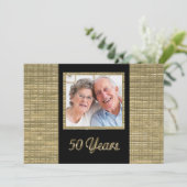 写真挿入付き50周年招待状 招待状 (スタンド正面)