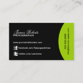 写真撮影およびモノグラム 名刺 (裏面)