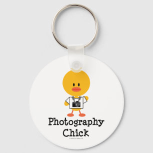 写真撮影のひよこKeychain キーホルダー