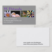 写真撮影のコラージュの名刺 名刺 (正面/裏面)