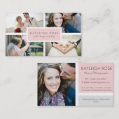 写真撮影のコラージュの名刺 名刺 (正面/裏面)