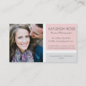 写真撮影のコラージュの名刺 名刺 (裏面)