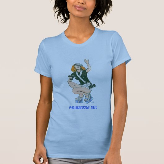 写真撮影のナットのTシャツ Tシャツ (正面)