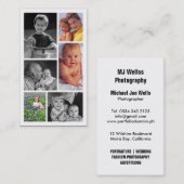 写真撮影のプロフェッショナルのスタジオ 名刺 (正面/裏面)