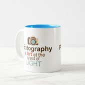 写真撮影のマグ ツートーンマグカップ (正面左)