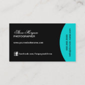 写真撮影のモノグラム 名刺 (裏面)