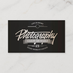 写真撮影の上品なヴィンテージの印刷の紋章 名刺