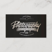 写真撮影の上品なヴィンテージの印刷の紋章 名刺 (正面)