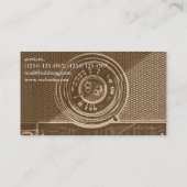 写真撮影の写真のカメラの名刺 名刺 (裏面)