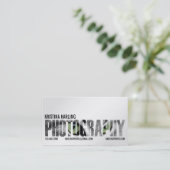 写真撮影の切り出し-白 名刺 (スタンド正面)