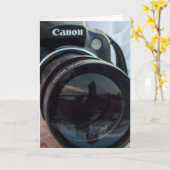 写真撮影の反射 カード (黄色い花)